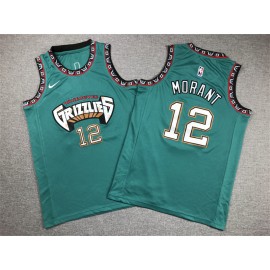Camiseta Ja Morant #12 Memphis Grizzlies Azul Niño
