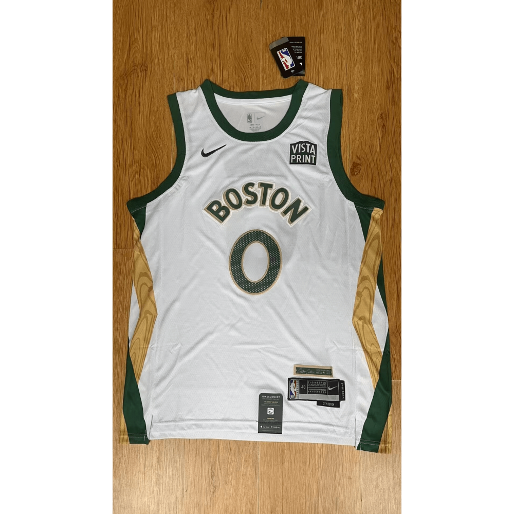 Camiseta Jayson Tatum #0 Boston Celtics 2023 City Edition  Camiseta Jayson Tatum #0 Boston Celtics 2023 City Edition