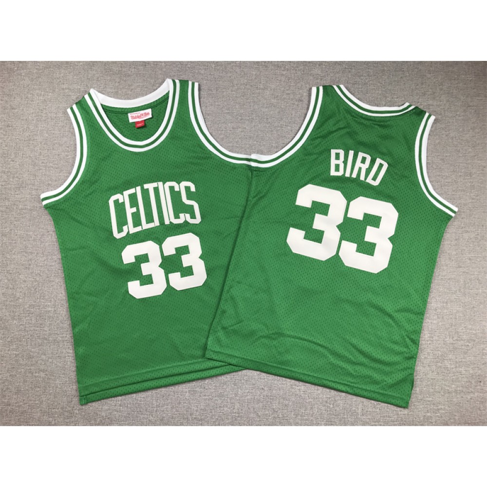 Camiseta Larry Bird #33 Boston Celtics Clásico Edition Verde Niño Camiseta Larry Bird #33 Boston Celtics Clásico Edition Verde Niño