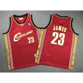 Camiseta Lebron James #23 Cleveland Cavaliers Rojo Niño