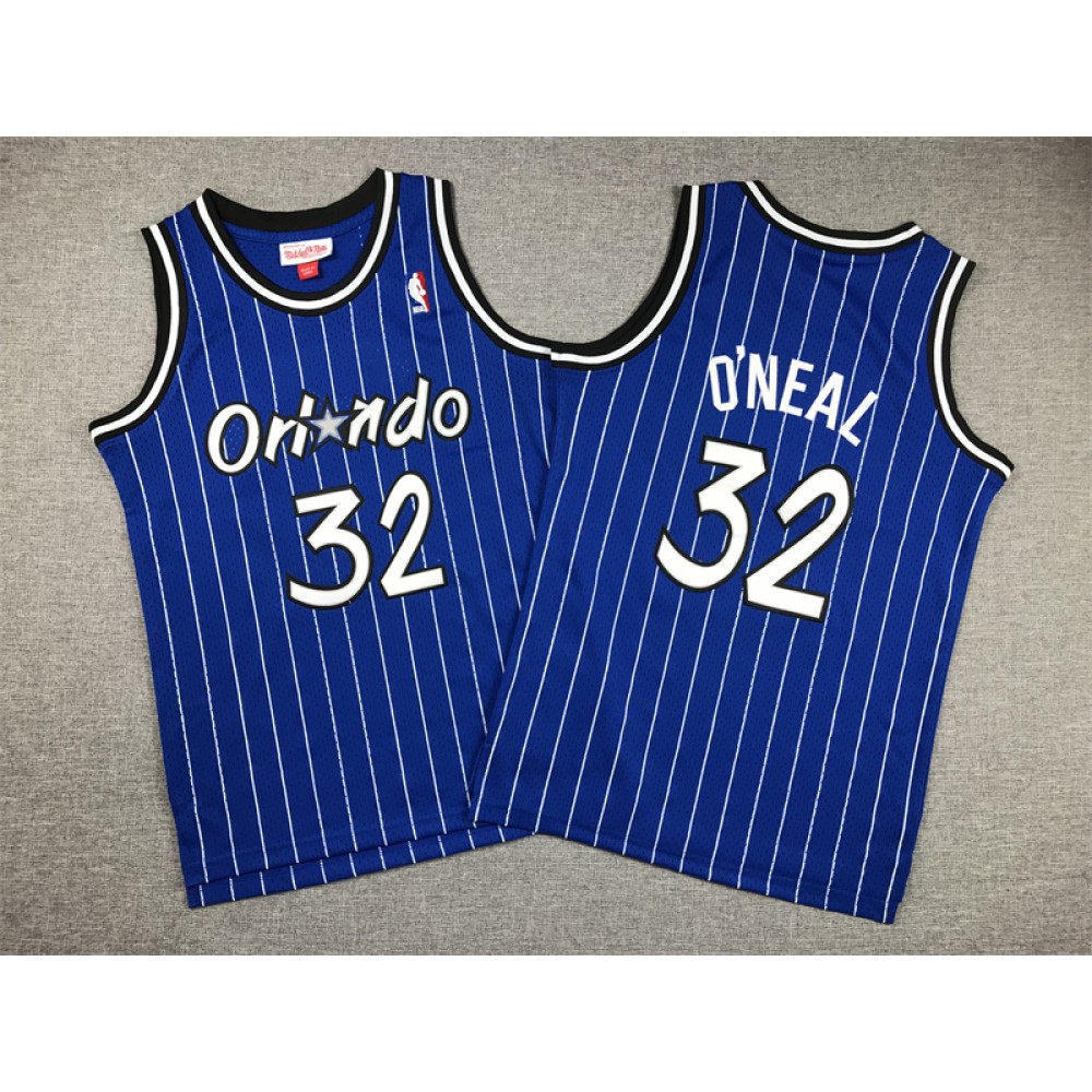 Camiseta Shaquille O'Neal #32 Orlando Magic Classic Edition Azul Niño