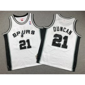 Camiseta Tim Duncan #21 San Antonio Spurs Blanco Niño