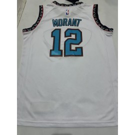 Camiseta Ja Morant #12 Memphis Grizzlies Blanco Camiseta Ja Morant #12 Memphis Grizzlies Blanco