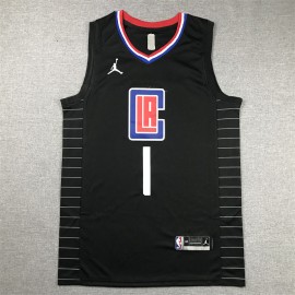 Camiseta James Harden #1 Los Angeles Clippers 2024 Negro