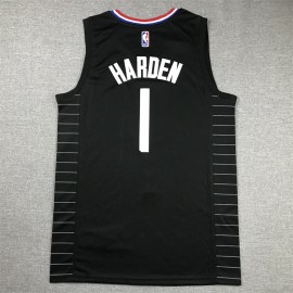 Camiseta James Harden #1 Los Angeles Clippers 2024 Negro Camiseta James Harden #1 Los Angeles Clippers 2024 Negro