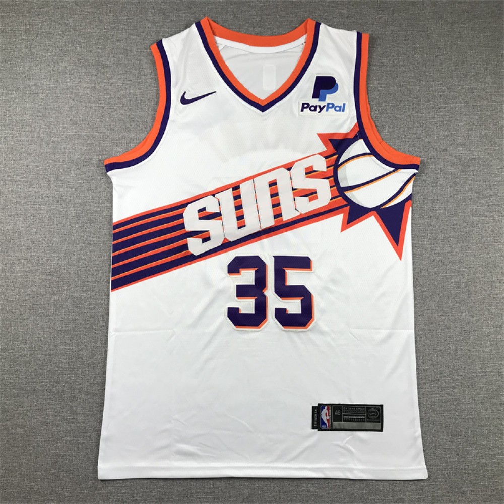 Camiseta Kevin Durant #35 Phoenix Suns 2024 Blanco Camiseta Kevin Durant #35 Phoenix Suns 2024 Blanco