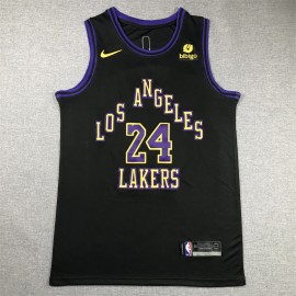 Camiseta Kobe Bryant #24 Los Angeles Lakers 2024 City Edition Negro