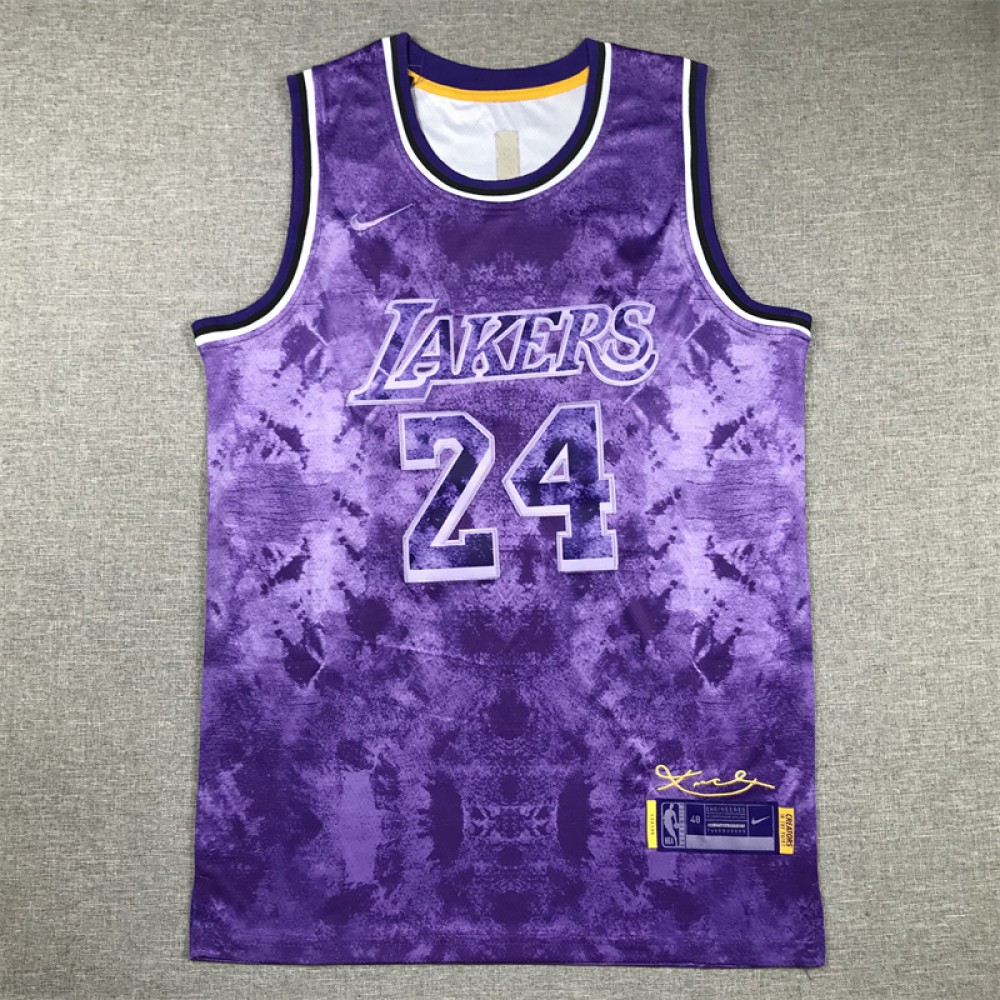 Camiseta Kobe Bryant #24 Los Angeles Lakers Edición Seleccionada Púrpura  Camiseta Kobe Bryant #24 Los Angeles Lakers Edición Seleccionada Púrpura