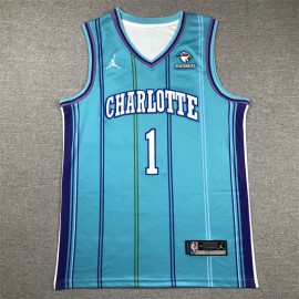 Camiseta LaMelo Ball #1 Charlotte Hornets 2024 Edición Clásico Verde 