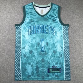 Camiseta LaMelo Ball #1 Charlotte Hornets Edición Seleccionada Turquesa