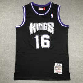 Camiseta Peja Stojaković #16 Sacramento Kings 2001-02 Retro Negro