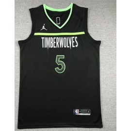 Camiseta Anthony Edwards #5 Minnesota Timberwolves 2023 Edición Flyer Negro