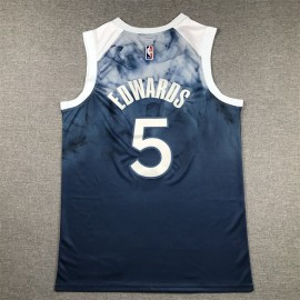 Camiseta Anthony Edwards #5 Minnesota Timberwolves 2024 City Edition Azul Camiseta Anthony Edwards #5 Minnesota Timberwolves 2024 City Edition Azul