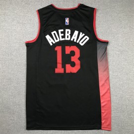 Camiseta Bam Adebayo #13 Miami Heat 2024 Negro City Edition Camiseta Bam Adebayo #13 Miami Heat 2024 Negro City Edition