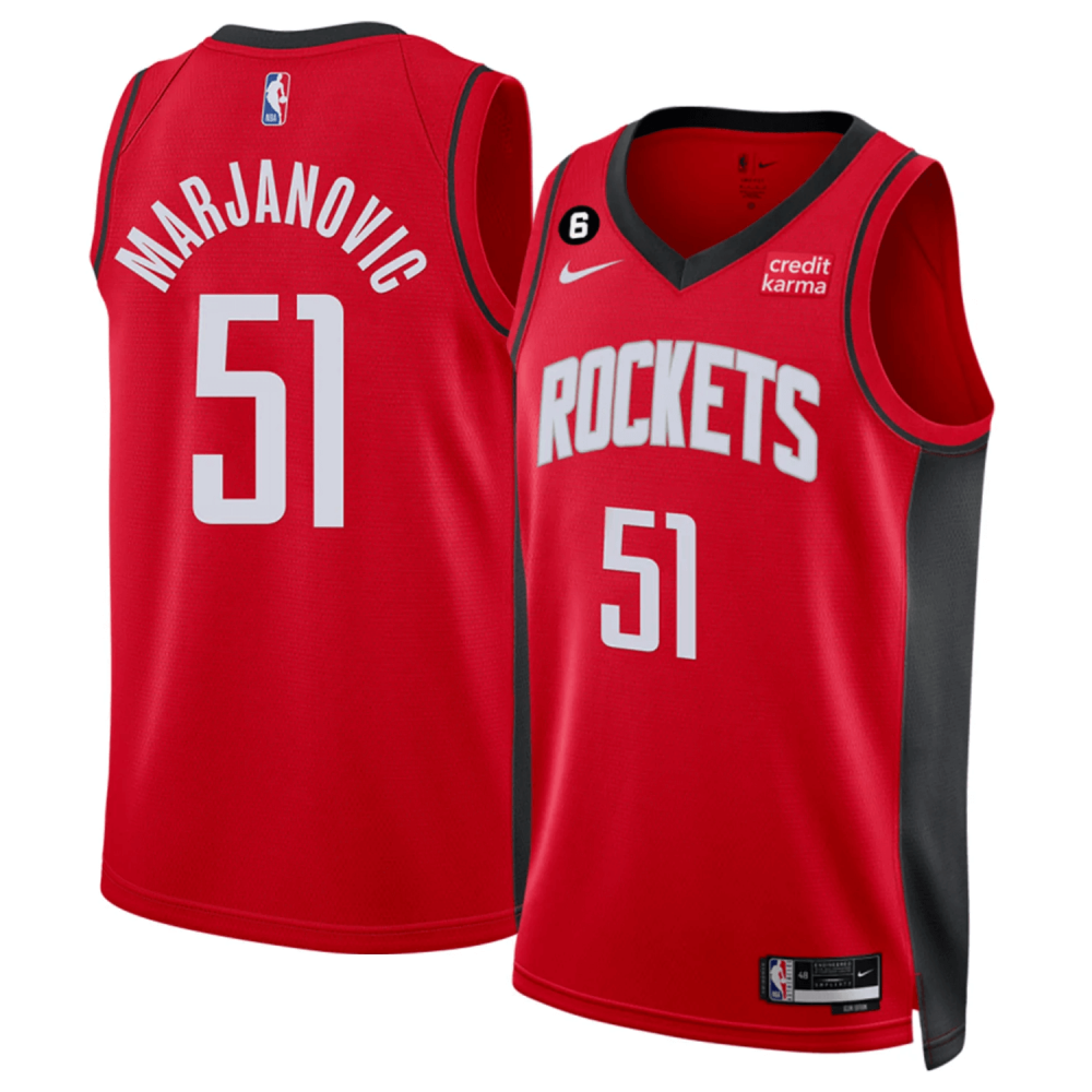 Camiseta Boban Marjanović #51 Houston Rockets 22/23 Rojo Icon Edition Camiseta Boban Marjanović #51 Houston Rockets 22/23 Rojo Icon Edition