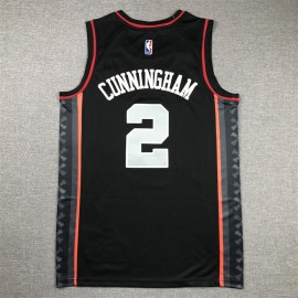 Camiseta Cade Cunningham #2 Detroit Pistons 2024 City Edition Negro Camiseta Cade Cunningham #2 Detroit Pistons 2024 City Edition Negro