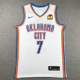 Camiseta Chet Holmgren #7 Oklahoma City Thunder 2024 Blanco