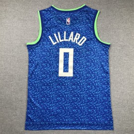 Camiseta Damian Lillard #0 Milwaukee Bucks 2024 City Edition Azul Camiseta Damian Lillard #0 Milwaukee Bucks 2024 City Edition Azul