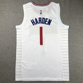 Camiseta James Harden #1 Los Angeles Clippers Blanco Camiseta James Harden #1 Los Angeles Clippers Blanco