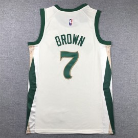 Camiseta Jaylen Brown #7 Boston Celtics 2024 Blanco City Edition Camiseta Jaylen Brown #7 Boston Celtics 2024 Blanco City Edition