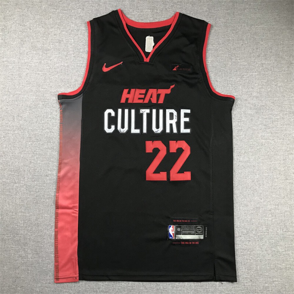 Camiseta Jimmy Butler #22 Miami Heat 2024 Negro City Edition Camiseta Jimmy Butler #22 Miami Heat 2024 Negro City Edition