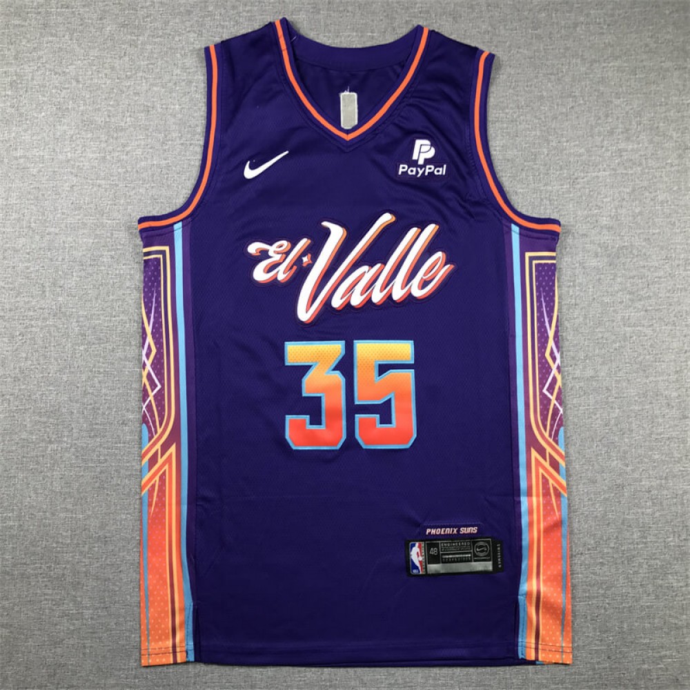Camiseta Kevin Durant #35 Phoenix Suns 2024 Púrpura City Edition Camiseta Kevin Durant #35 Phoenix Suns 2024 Púrpura City Edition