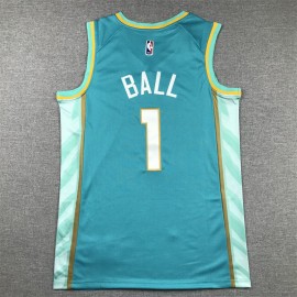 Camiseta LaMelo Ball #1 Charlotte Hornets 2024 Verde City Edition Camiseta LaMelo Ball #1 Charlotte Hornets 2024 Verde City Edition