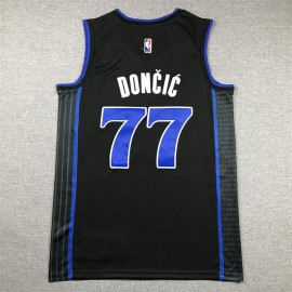 Camiseta Luka Dončić #77 Dallas Mavericks 2024 City Edition Negro