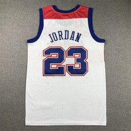 Camiseta Michael Jordan #23 Washington Wizards 2023 Blanco/Rojo Camiseta Michael Jordan #23 Washington Wizards 2023 Blanco/Rojo