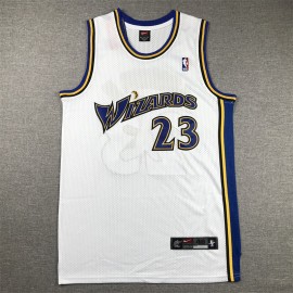 Camiseta Michael Jordan #23 Washington Wizards 2023 Classic Edition Blanco/Amarillo