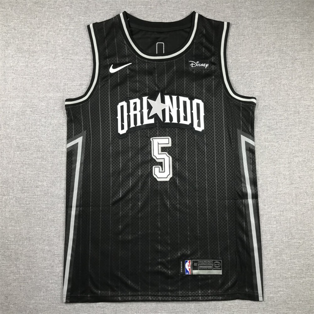 Camiseta Paolo Banchero #5 Orlando Magic 2024 Negro City Edition Camiseta Paolo Banchero #5 Orlando Magic 2024 Negro City Edition