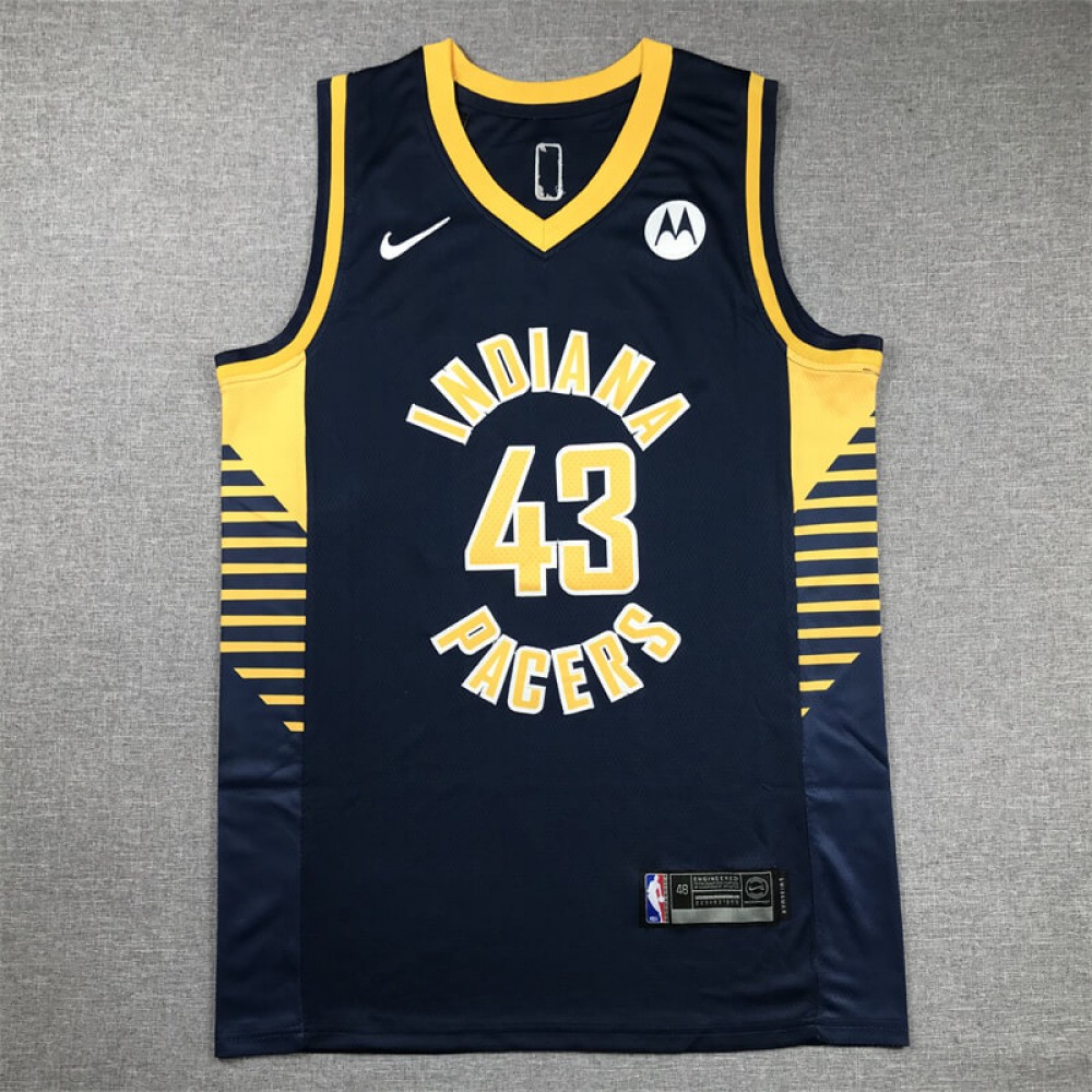 Camiseta Pascal Siakam #43 Indiana Pacers 2024 Azul Oscuro Camiseta Pascal Siakam #43 Indiana Pacers 2024 Azul Oscuro