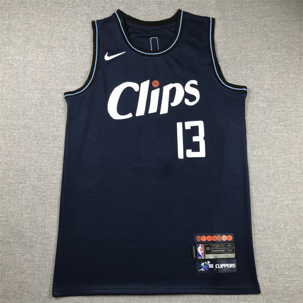 Camiseta Paul George #13 Los Angeles Clippers 2024 Azul Oscuro City Edition Camiseta Paul George #13 Los Angeles Clippers 2024 Azul Oscuro City Edition