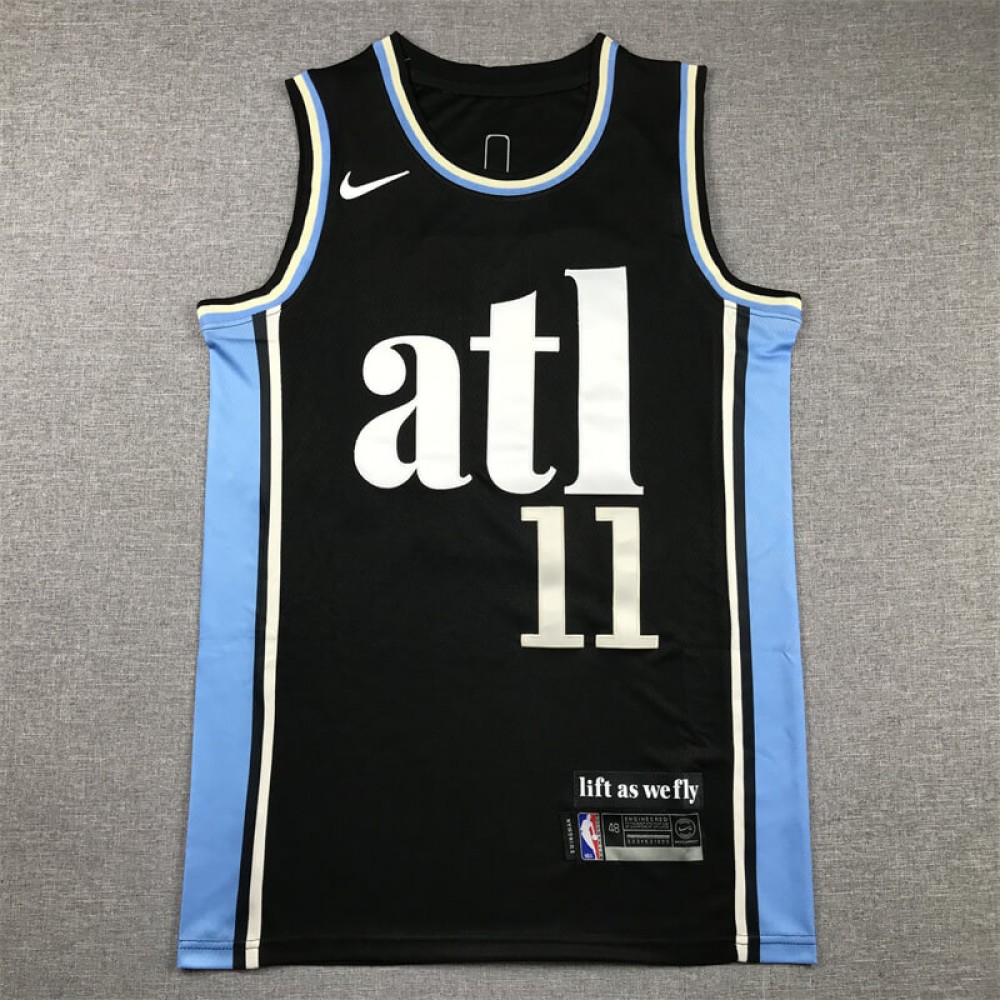 Camiseta Trae Young #11 Atlanta Hawks 2024 Negro City Edition Camiseta Trae Young #11 Atlanta Hawks 2024 Negro City Edition