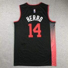 Camiseta Tyler Herro #14 Miami Heat 2024 Negro City Edition Camiseta Tyler Herro #14 Miami Heat 2024 Negro City Edition