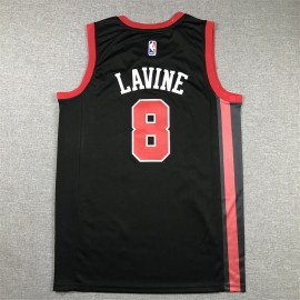 Camiseta Zach LaVine #8 Chicago Bulls 2024 Negro City Edition Camiseta Zach LaVine #8 Chicago Bulls 2024 Negro City Edition