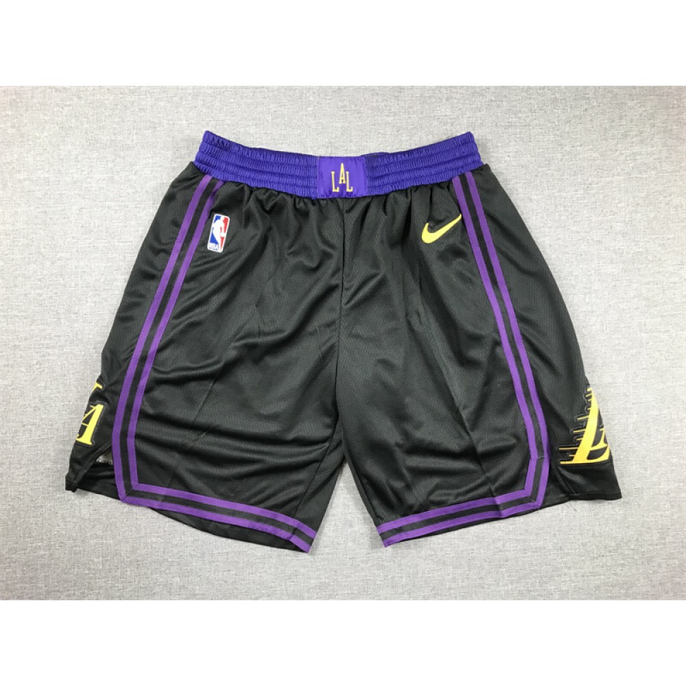 Pantalon Corto Los Angeles Lakers 2024 City Edition Negro Pantalon Corto Los Angeles Lakers 2024 City Edition Negro