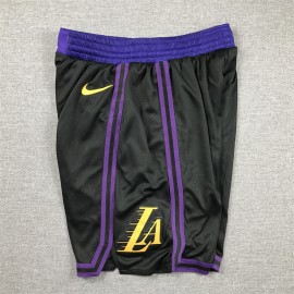 Pantalon Corto Los Angeles Lakers 2024 City Edition Negro Pantalon Corto Los Angeles Lakers 2024 City Edition Negro
