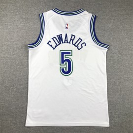 Camiseta Anthony Edwards #5 Minnesota Timberwolves Edición Clasico Blanco Niño Camiseta Anthony Edwards #5 Minnesota Timberwolves Edición Clasico Blanco Niño