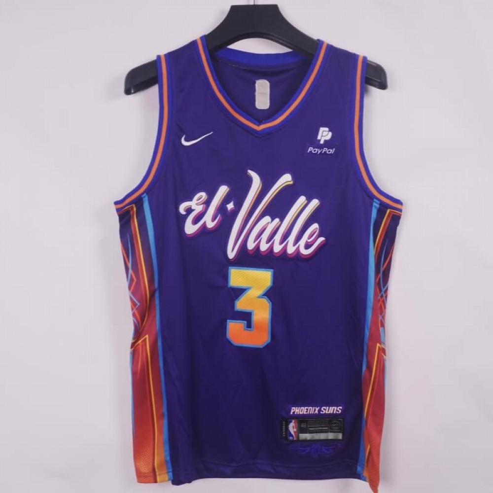 Camiseta Bradley Beal #3 Phoenix Suns 2024 Púrpura City Edition Camiseta Bradley Beal #3 Phoenix Suns 2024 Púrpura City Edition