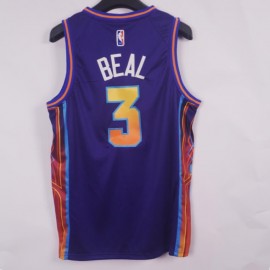 Camiseta Bradley Beal #3 Phoenix Suns 2024 Púrpura City Edition Camiseta Bradley Beal #3 Phoenix Suns 2024 Púrpura City Edition