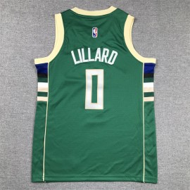 Camiseta Damian Lillard #0 Milwaukee Bucks Verde Niño Camiseta Damian Lillard #0 Milwaukee Bucks Verde Niño