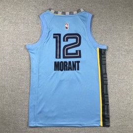 Camiseta Ja Morant #12 Memphis Grizzlies 2023 Azul Claro Niño Camiseta Ja Morant #12 Memphis Grizzlies 2023 Azul Claro Niño