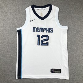 Camiseta Ja Morant #12 Memphis Grizzlies 2023 Blanco Niño Camiseta Ja Morant #12 Memphis Grizzlies 2023 Blanco Niño