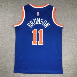 Camiseta Jalen Brunson #11 New York Knicks Azul Niño Camiseta Jalen Brunson #11 New York Knicks Azul Niño