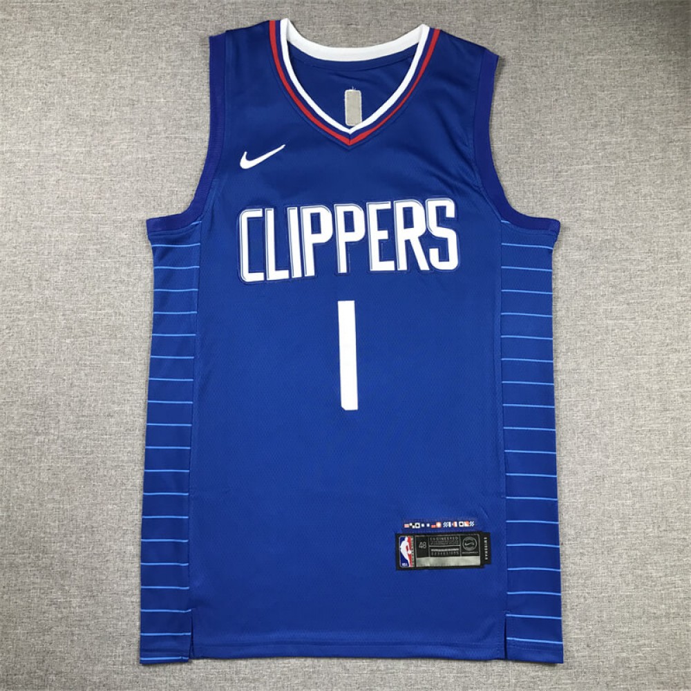 Camiseta James Harden #1 Los Angeles Clippers Azul Camiseta James Harden #1 Los Angeles Clippers Azul