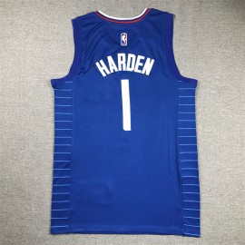 Camiseta James Harden #1 Los Angeles Clippers Azul Camiseta James Harden #1 Los Angeles Clippers Azul