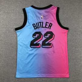 Camiseta Jimmy Butler #22 Miami Heat 2021 City Edition Niño Camiseta Jimmy Butler #22 Miami Heat 2021 City Edition Niño