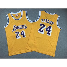 Camiseta Kobe Bryant #24 Los Angeles Lakers 2007/08 Amarillo Niño