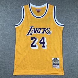 Camiseta Kobe Bryant #24 Los Angeles Lakers 2007/08 Amarillo Niño Camiseta Kobe Bryant #24 Los Angeles Lakers 2007/08 Amarillo Niño